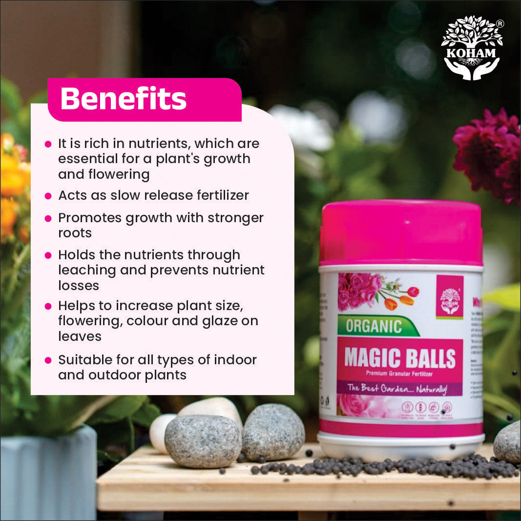 Koham Magic Balls | Granular Plant Growth Promoter | 0.5 KG