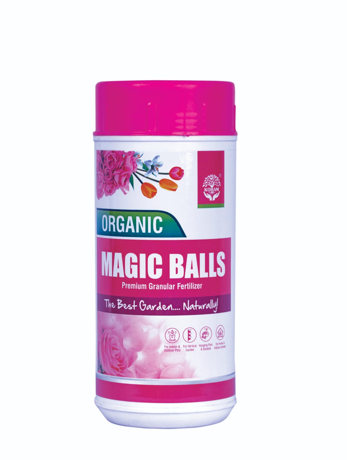 KOHAM MAGIC BALLS | Granular Plant Growth Promoter | Slow Release Granules | Seaweed Extract | Special Formula for Flowers | Natural and Organic Nutrients | Outdoor & Indoor Plants | Organic Nutrients