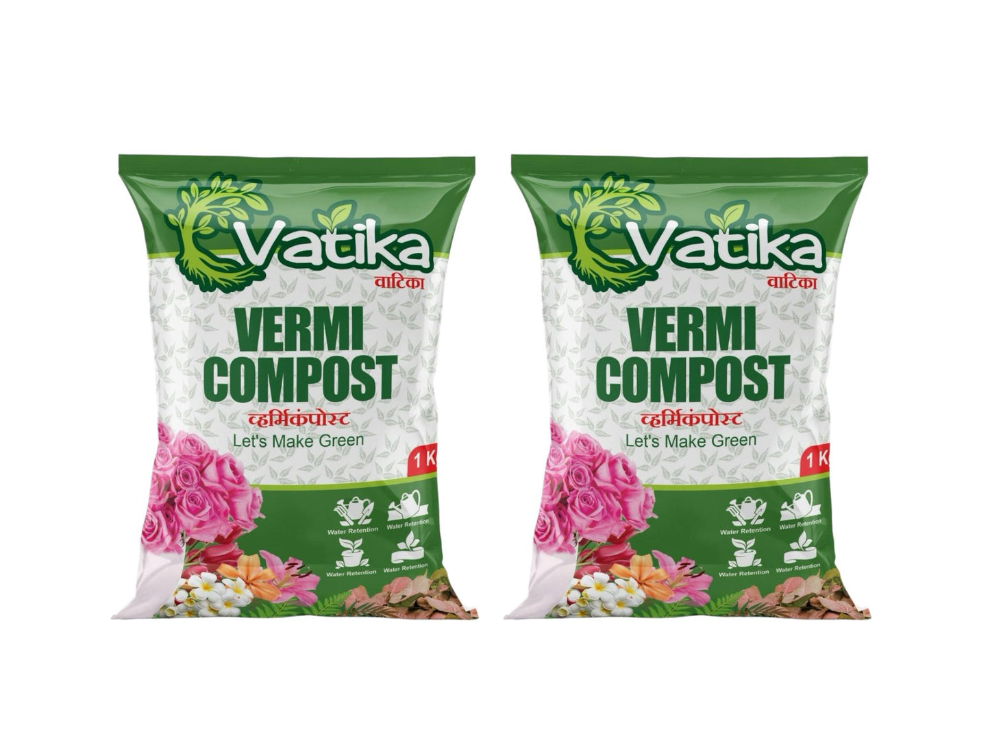 KOHAM VATIKA VERMI COMPOST | Indoor and Outdoor Plants | Growth | Flowering | Lush Green | Organic Nutrients | 2 KG (1 KG X 2)