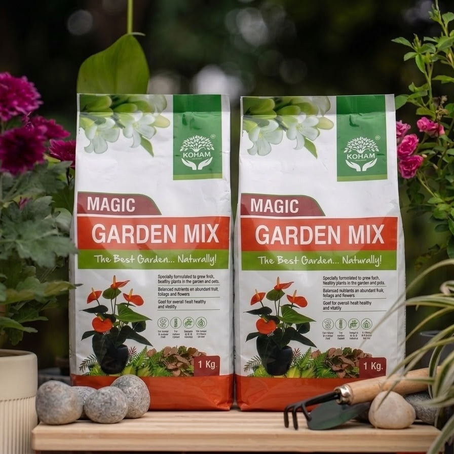 KOHAM MAGIC GARDEN MIX | PERFECT BLEND FOR THRIVING PLANTS | 2 KG