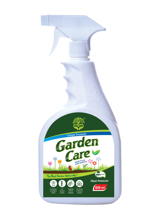 KOHAM GARDEN CARE | Ready To Use | 825 ML Liquid | Plant Protector | Home Gardening | Bugs - Mealybugs - Fungus - White Fungus - Insects - Mites - Aphids