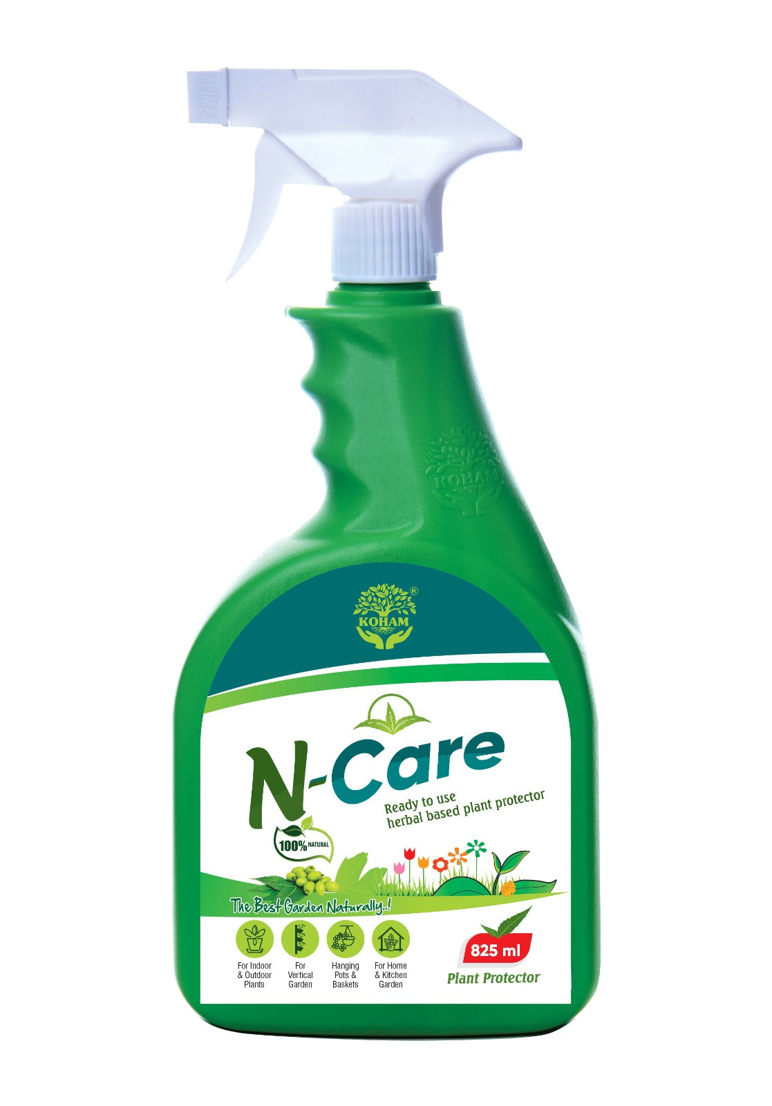 KOHAM N CARE | Ready To Use | 825 ML Liquid | Plant Protector | Home Gardening | Bugs - Mealybugs - Fungus - White Fungus - Insects - Mites - Aphids