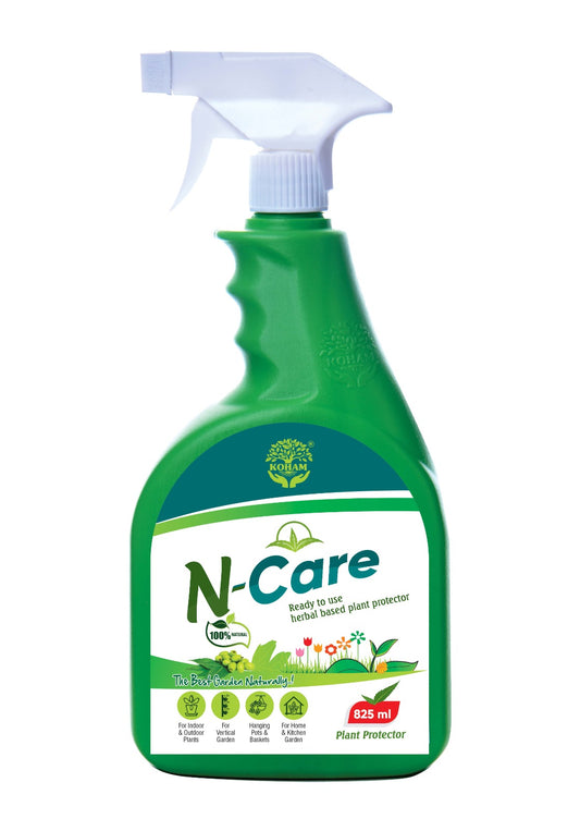KOHAM N CARE | Ready To Use | 825 ML Liquid | Plant Protector | Home Gardening | Bugs - Mealybugs - Fungus - White Fungus - Insects - Mites - Aphids